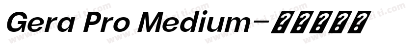 Gera Pro Medium字体转换